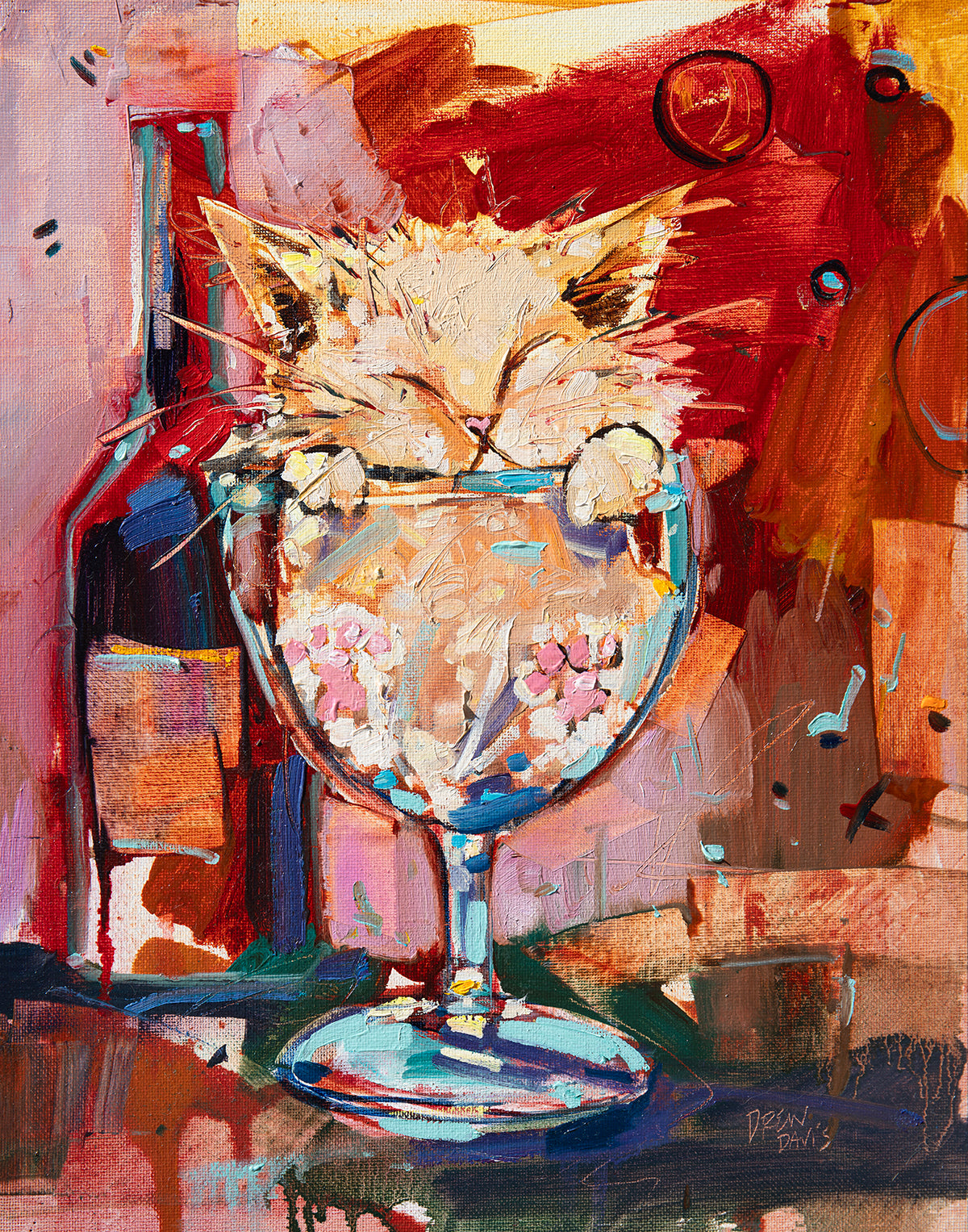 Kitten Tonic by Drew Davis, 11 x 14
