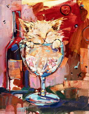 Kitten Tonic by Drew Davis — Canvas Print, 11×14 in