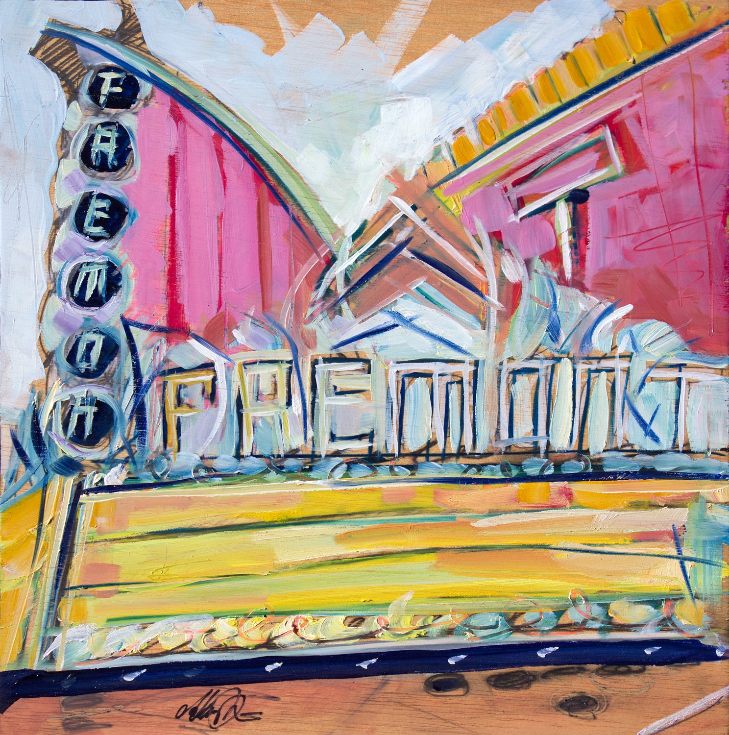 Last Matinee by Drew Davis — Oil on Canvas, 48×48 in