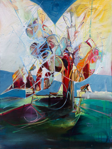 Last Act Op by Drew Davis — Oil on Canvas, 43×56 in