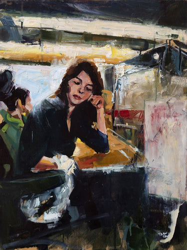 Leaving Paris by Drew Davis — Canvas Print, 18×24 in