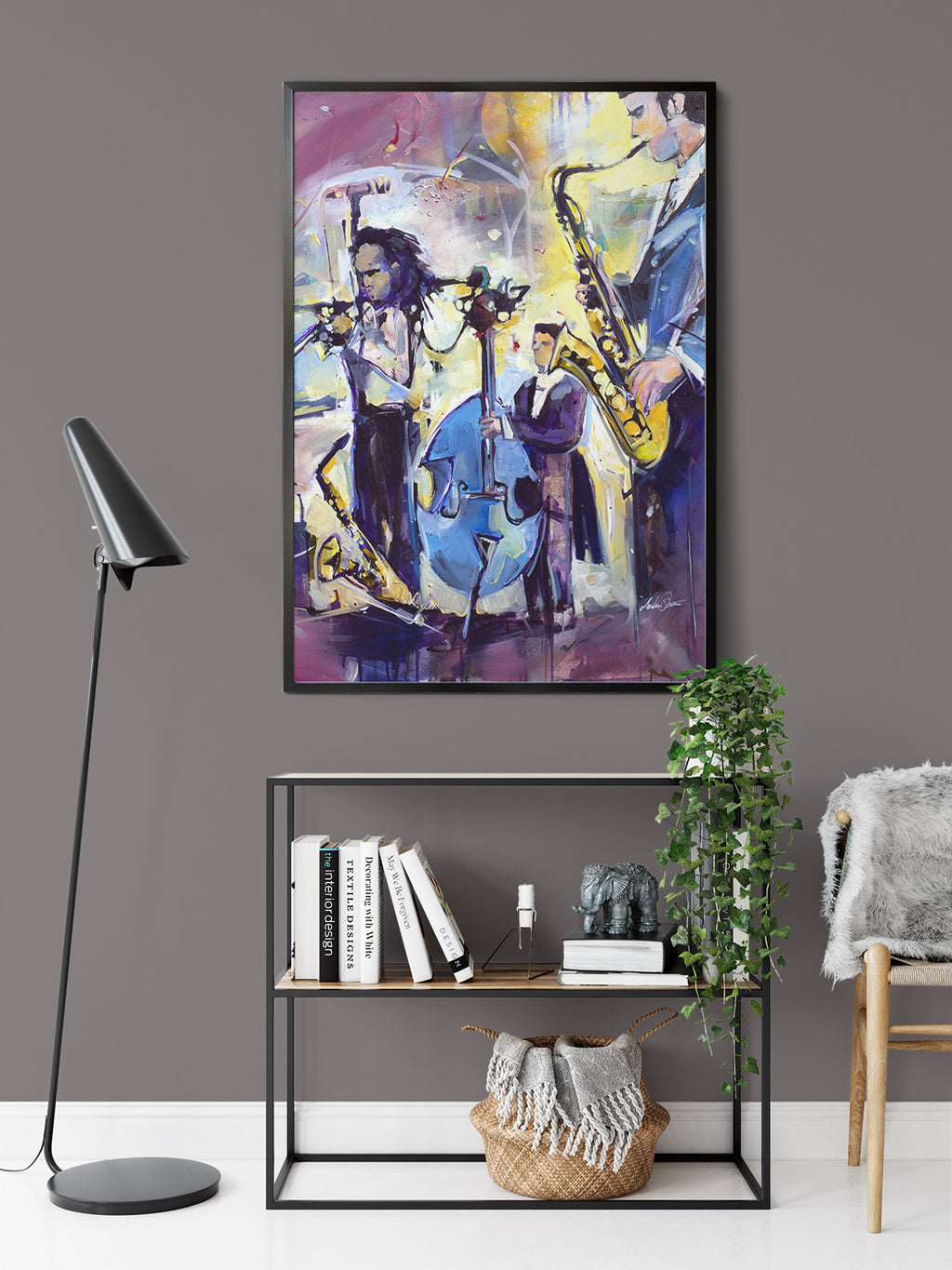 Lindy Jazz by Drew Davis — Canvas Print, 24×30 in
