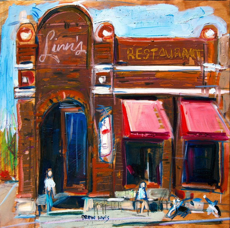 Linns Restaurant - Cambria by Drew Davis — Canvas Print, 12×12 in