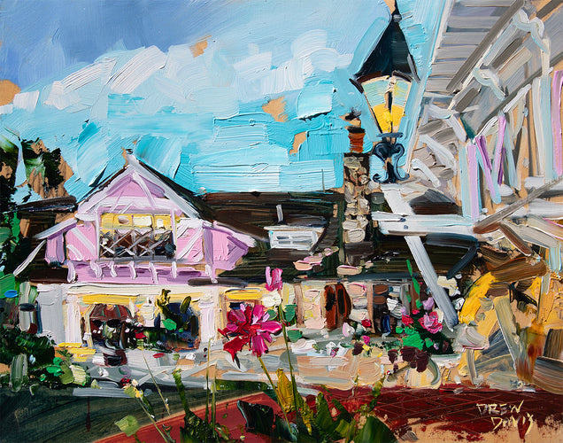 Madonna Day View by Drew Davis — Oil on Panel, 48×60 in