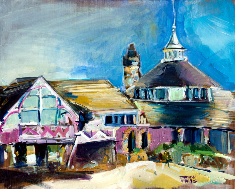 Madonna Inn Back by Drew Davis — Canvas Print, 16×20 in