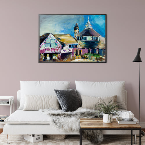 Madonna Inn Back by Drew Davis — Canvas Print, 16×20 in