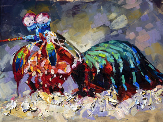 Mantis Shrimp by Drew Davis — Canvas Print, 9×12 in