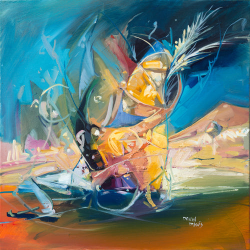 Metamorphesis Op by Drew Davis — Oil on Canvas, 48×48 in