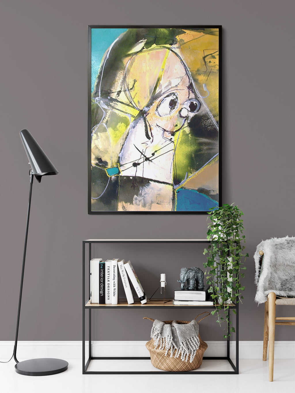 Milton The Kite Maker by Drew Davis — Canvas Print, 18×24 in