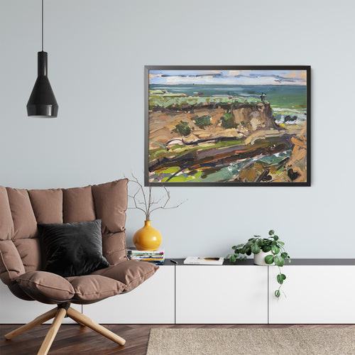 Montana De Oro Bluffs by Drew Davis — Canvas Print, 9×12 in