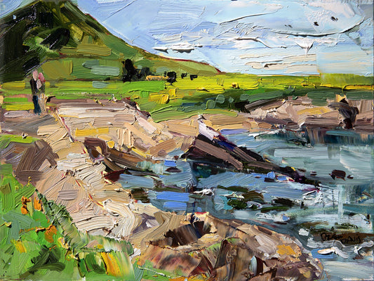 Montana De Oro Cliffs by Drew Davis — Canvas Print, 9×12 in