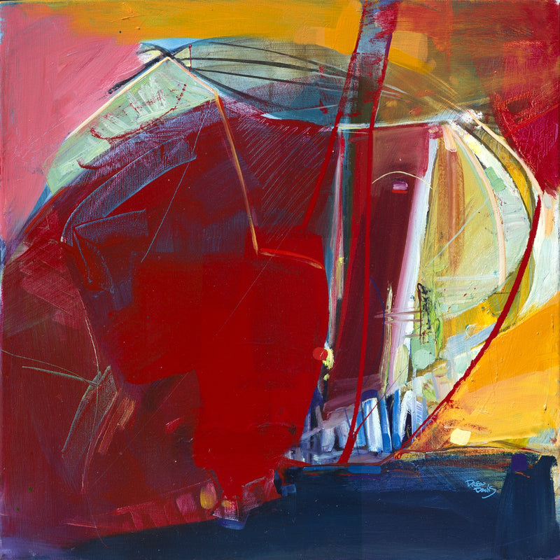 Moon Sail by Drew Davis — Canvas Print, 20×20 in