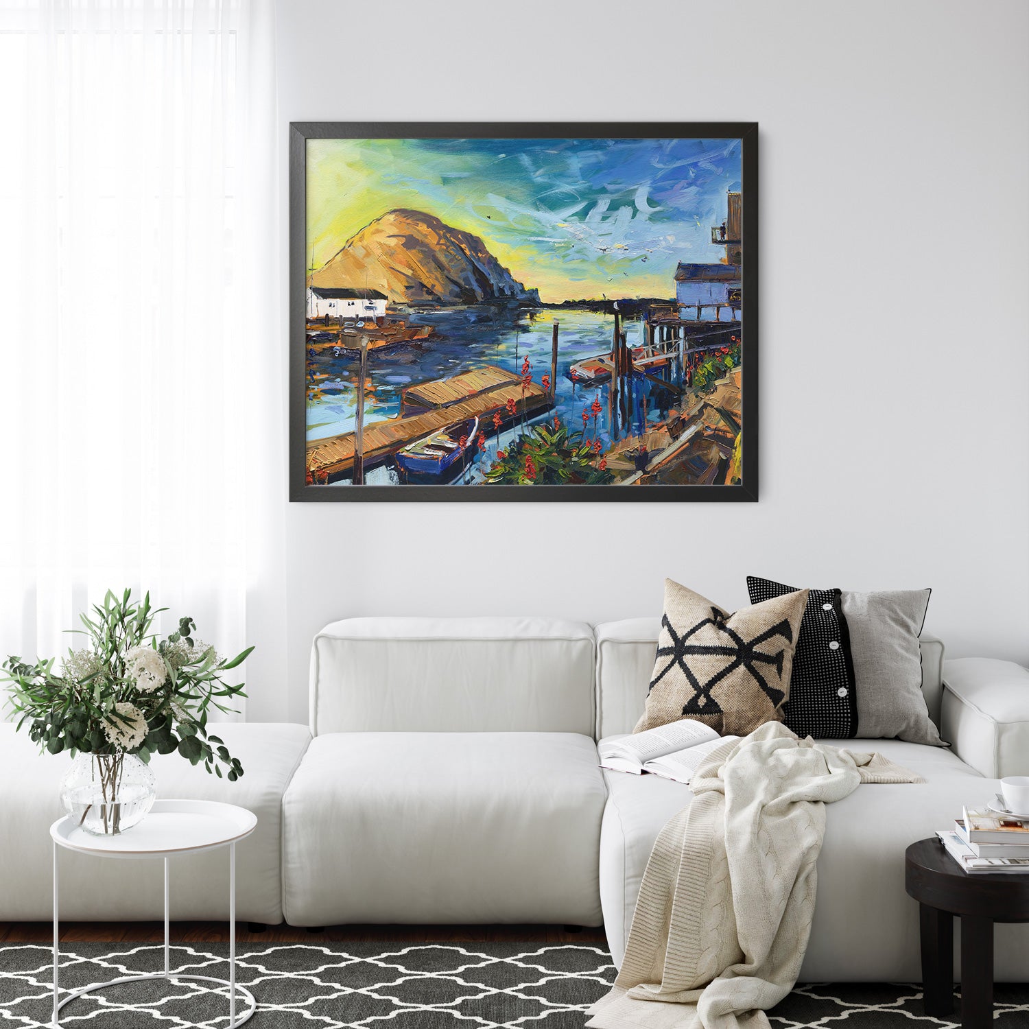 Morro Bay Sunset Glow by Drew Davis — Canvas Print, 24×30 in