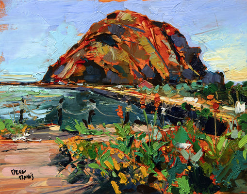 Morro Rock Bloom by Drew Davis — Canvas Print, 11×14 in