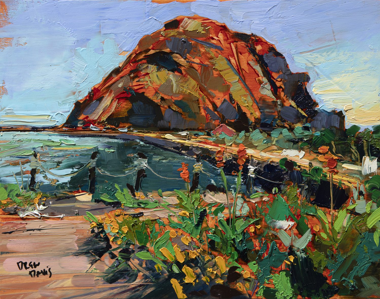 Morro Rock Bloom by Drew Davis — Canvas Print, 33×42 in
