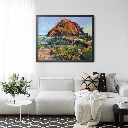 Morro Rock Bloom by Drew Davis — Canvas Print, 11×14 in