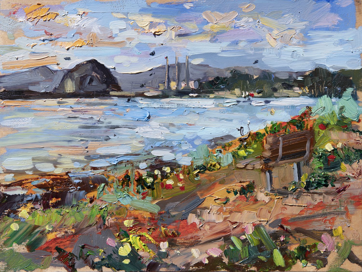 Morro Strand Sunset by Drew Davis — Canvas Print, 24×32 in