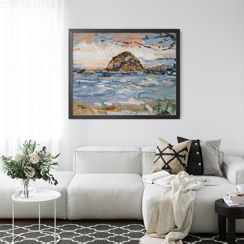 Morro Sunset by Drew Davis — Canvas Print, 9×12 in