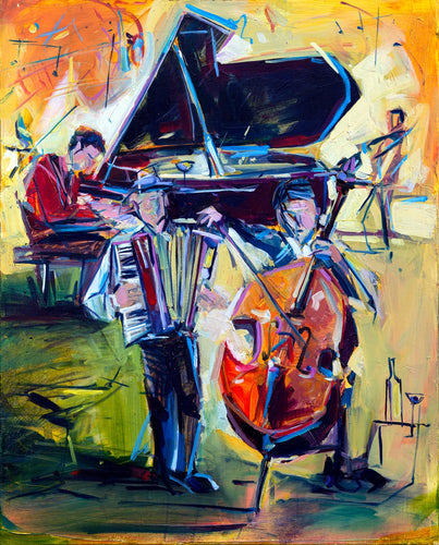 Musical Commission by Drew Davis — Canvas Print, 24×30 in