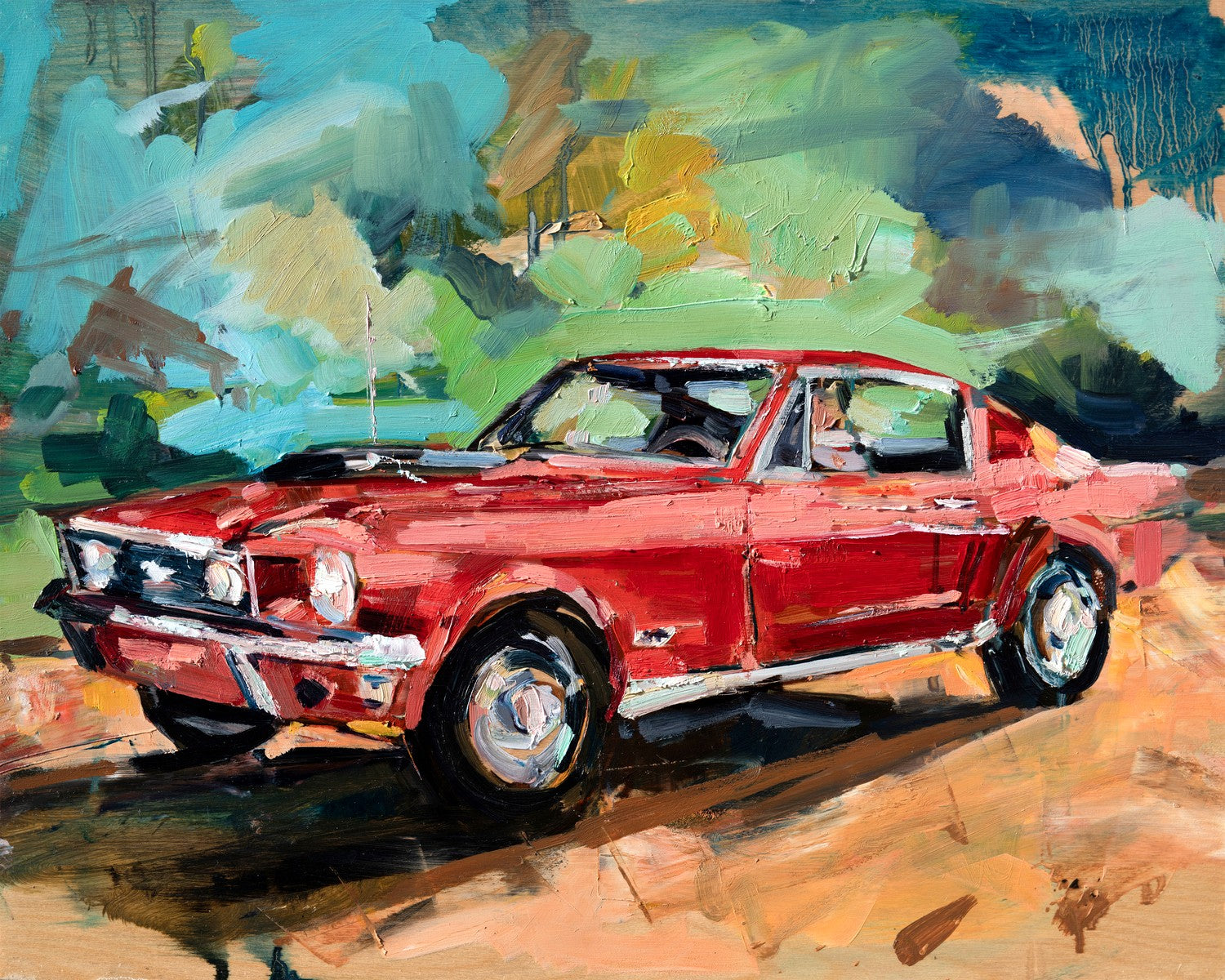 Mustang Cobra 1968 by Drew Davis — Canvas Print, 16×20 in