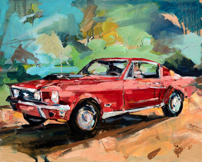 Mustang Cobra 1968 by Drew Davis — Canvas Print, 16×20 in