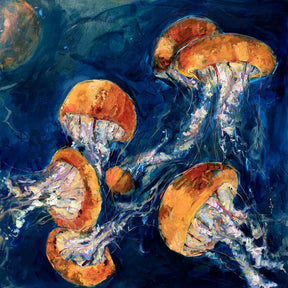 Neon Jellies by Drew Davis — Canvas Print, 36×36 in
