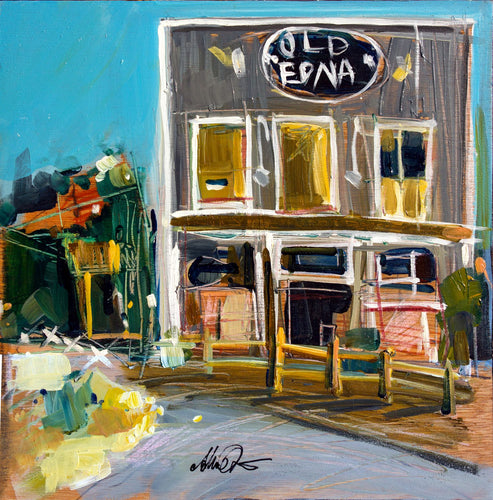 Old Edna 2 by Drew Davis — Canvas Print, 12×12 in