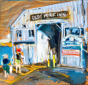 Old Port Inn Size by Drew Davis — Canvas Print, 12×12 in