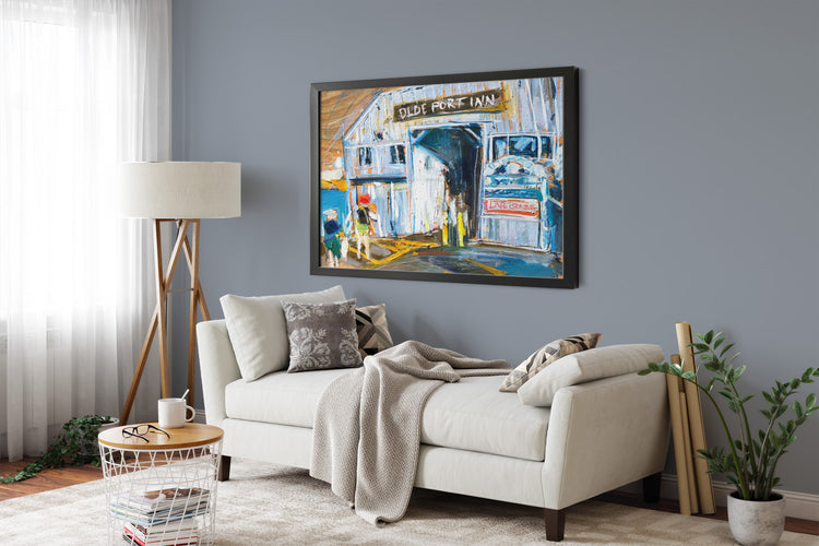 Old Port Inn Size by Drew Davis — Canvas Print, 12×12 in
