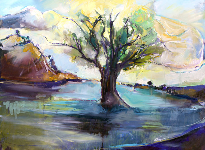 Olive Tree by Drew Davis — Canvas Print, 22×30 in