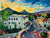 Osos St Sunset View | 18x24 | Original Oil on canvas