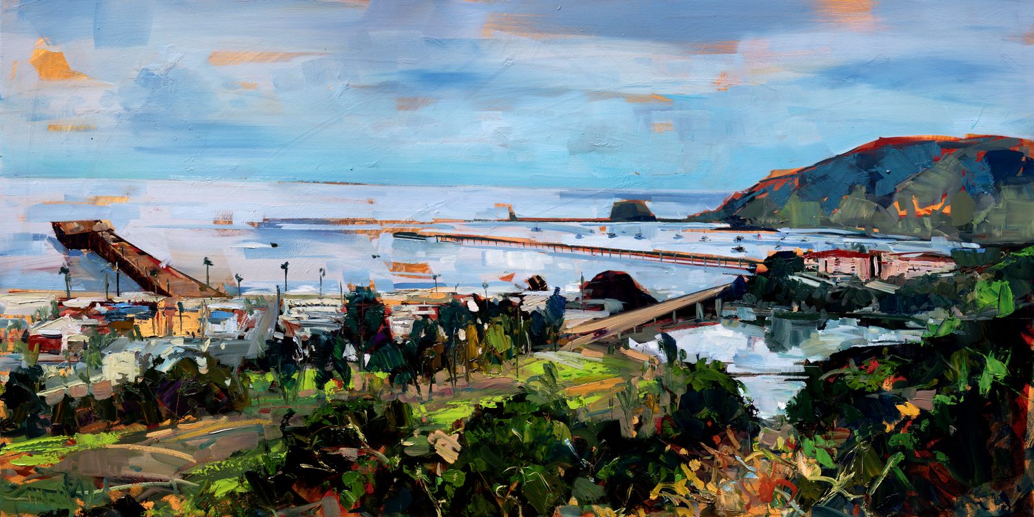 Over Avila Beach by Drew Davis — Canvas Print, 24×48 in