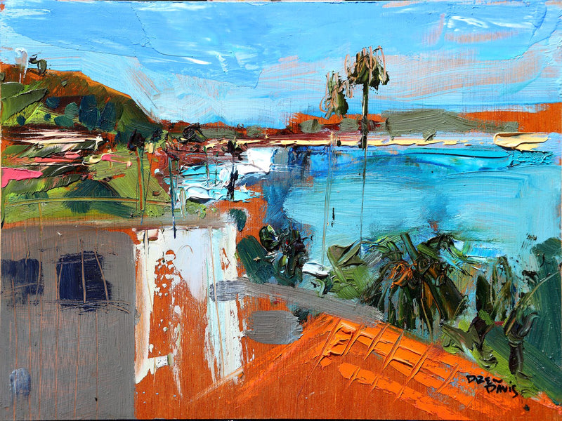 Overlooking Shell Beach by Drew Davis — Canvas Print, 9×12 in