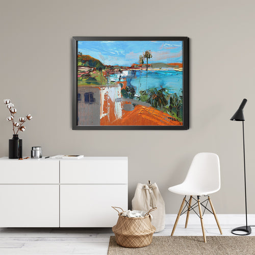 Overlooking Shell Beach by Drew Davis — Canvas Print, 9×12 in