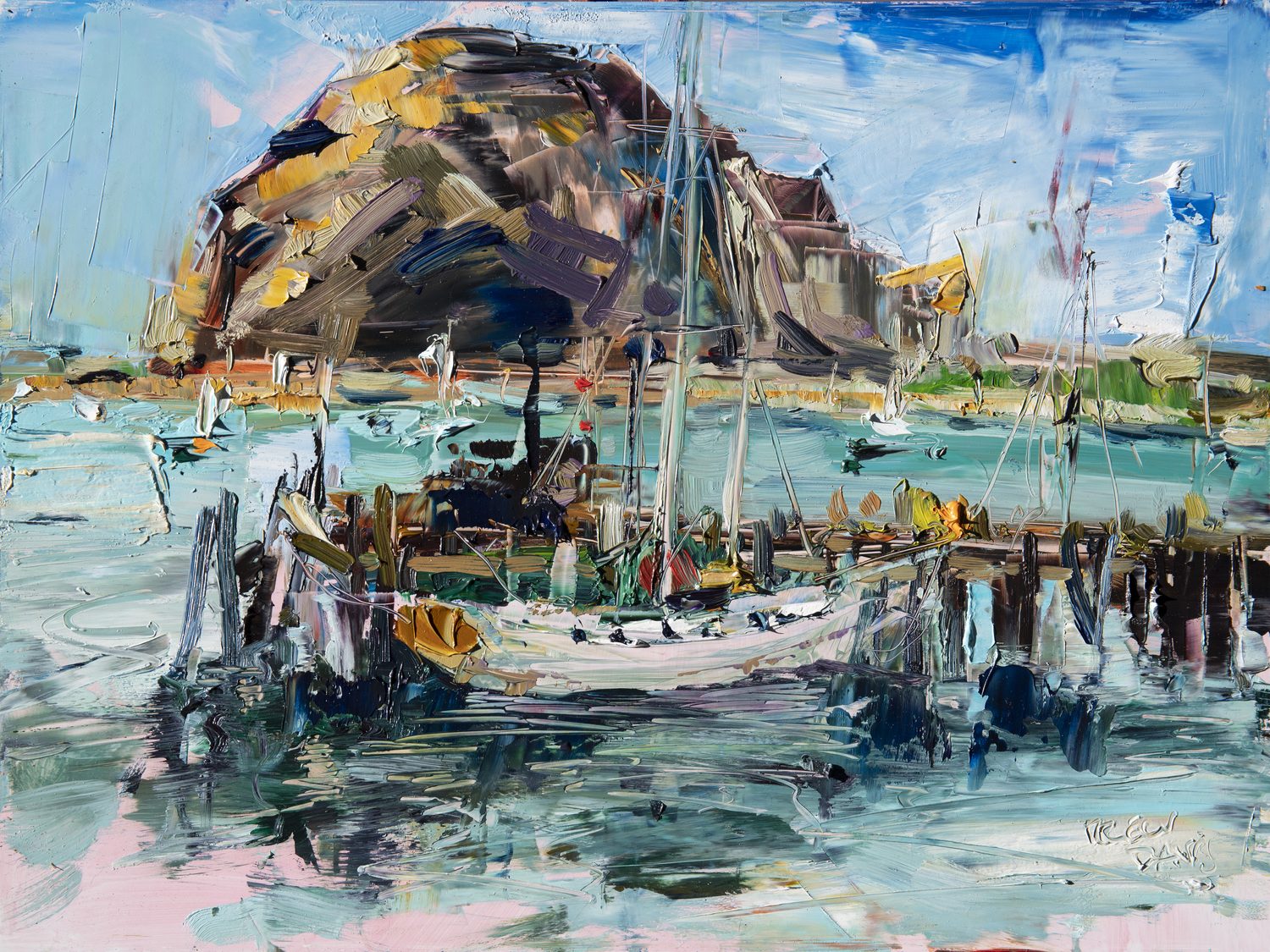 Oysters At The Rock by Drew Davis — Canvas Print, 24×32 in