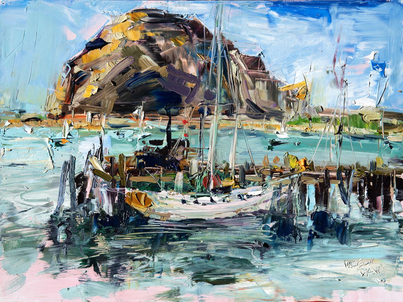 Oysters At The Rock by Drew Davis — Canvas Print, 9×12 in