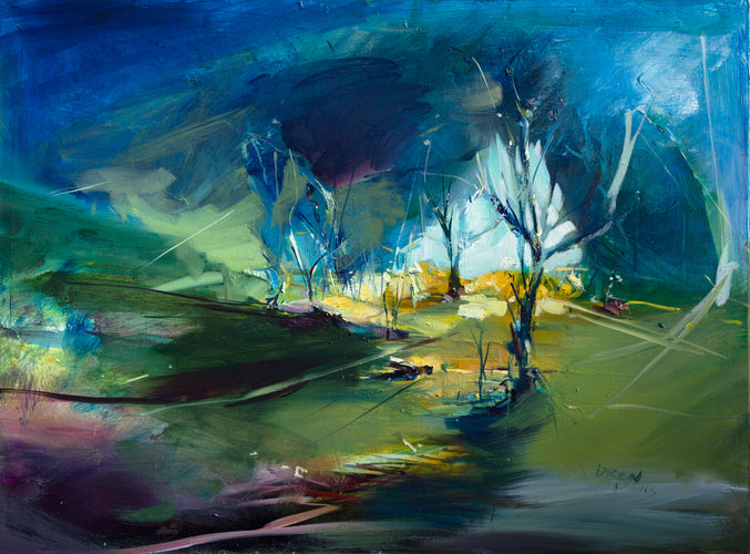 Piercing the Darkness by Drew Davis — Oil on Canvas, 43×56 in