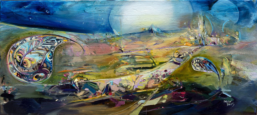 Paisley Land by Drew Davis — Canvas Print, 18×36 in