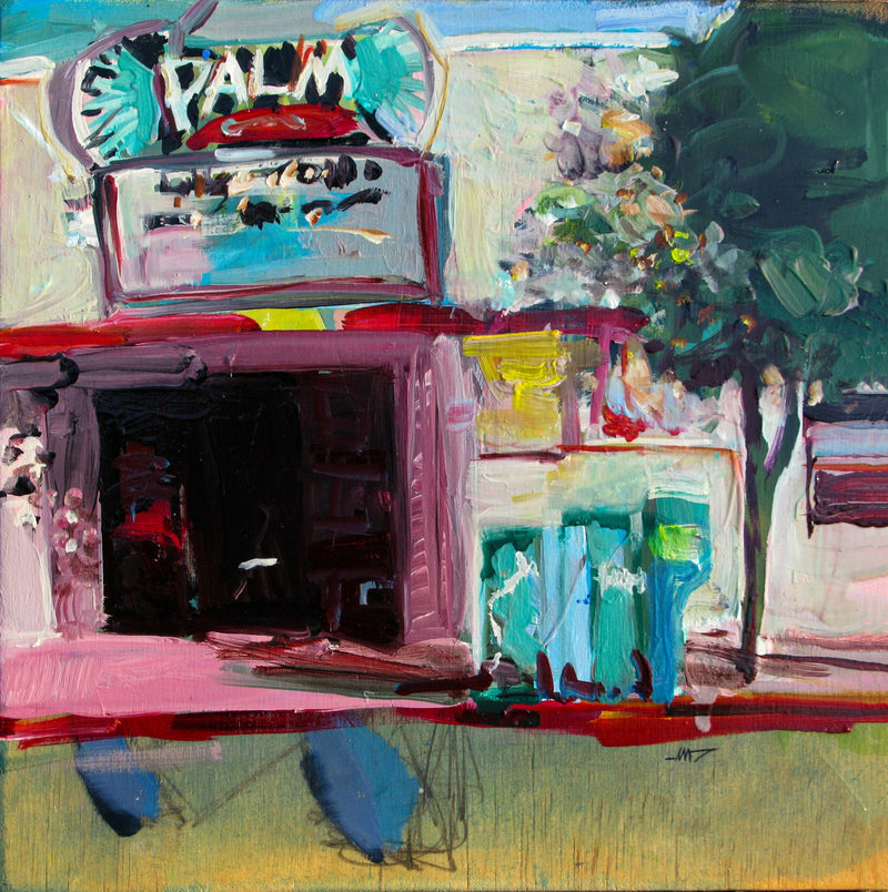 Palm Theater 1 by Drew Davis — Canvas Print, 12×12 in