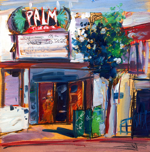 Palm Theater 2 by Drew Davis — Canvas Print, 12×12 in