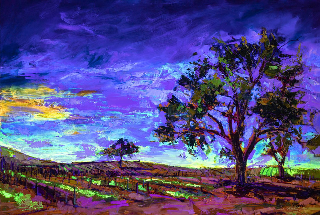 Paso Trees And Vines Glow by Drew Davis - Secondary