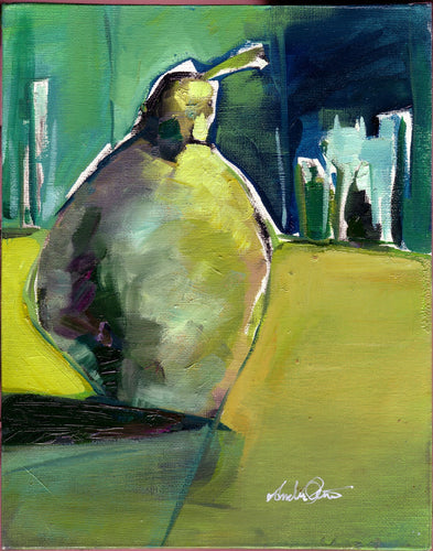 Pear Fullscan by Drew Davis — Canvas Print, 8×10 in