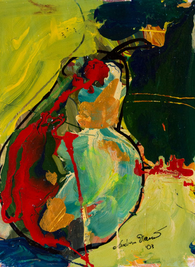 Pear Splash by Drew Davis — Canvas Print, 9×12 in