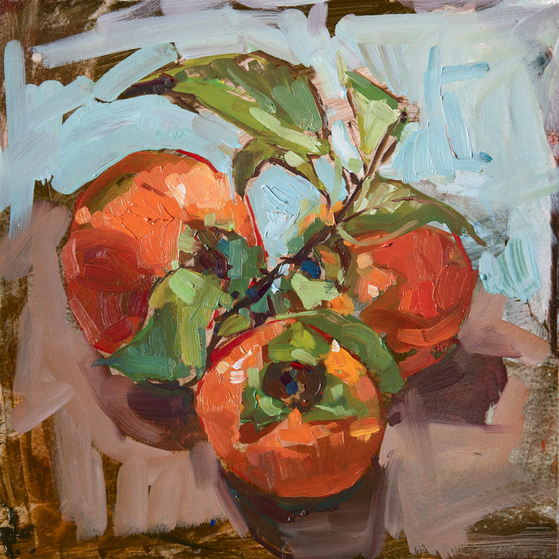 Persimmon by Drew Davis — Canvas Print, 10×10 in