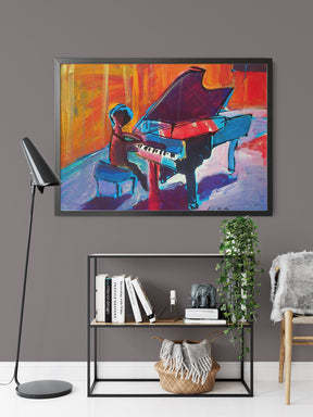 Piano Guy 1 by Drew Davis — Canvas Print, 16×20 in