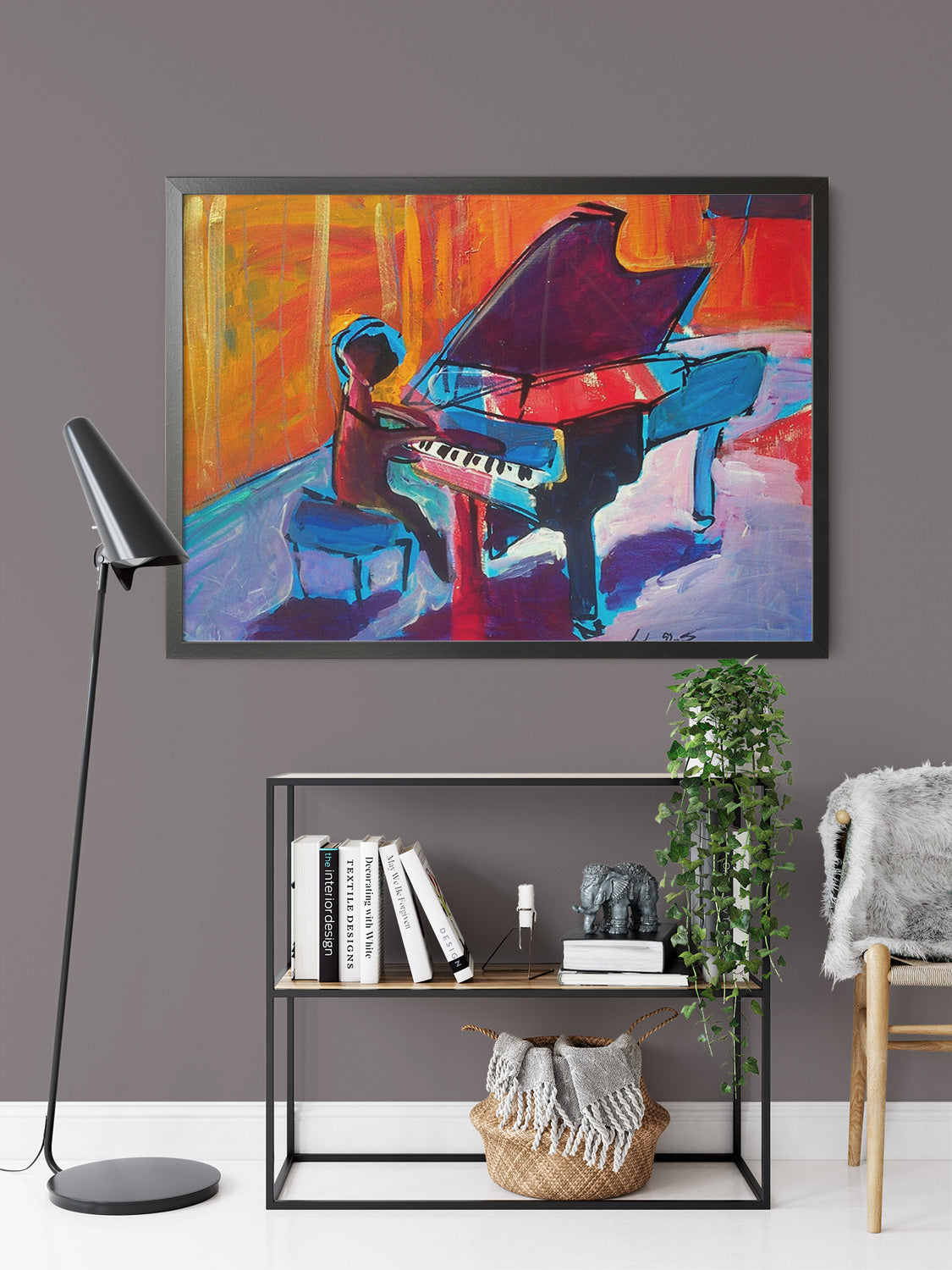 Piano Guy 1 by Drew Davis — Canvas Print, 16×20 in