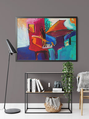 Piano Guy 2 by Drew Davis — Canvas Print, 20×24 in