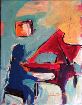 Piano Guy Small by Drew Davis — Canvas Print, 8×10 in