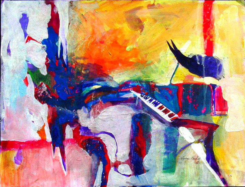 Piano Man by Drew Davis — Canvas Print, 16×20 in