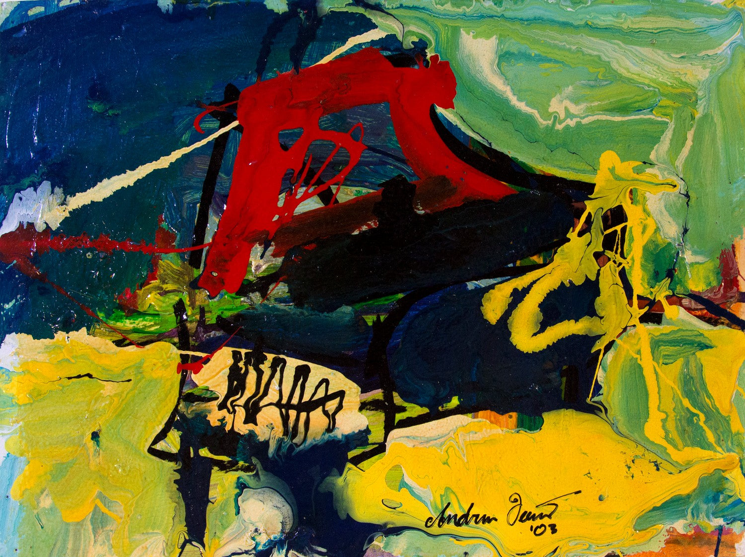 Piano Splash by Drew Davis — Canvas Print, 9×12 in